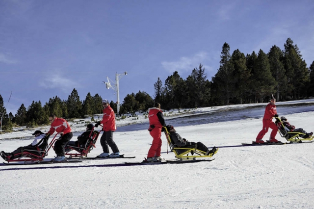  Esquí sentado para discapacitados y mayores 